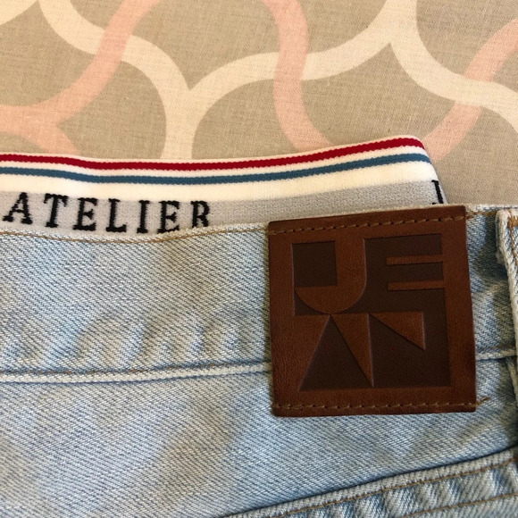 Jean Atelier Luxury Mock Brief Pant Jeans in color Sky size 25 NWT - Picture 8 of 12